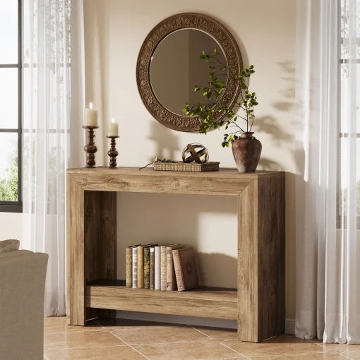 CELLO Meja Konsol Kayu Jati Solid Mininalis Modern