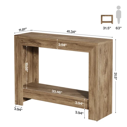 CELLO Meja Konsol Kayu Jati Solid Mininalis Modern