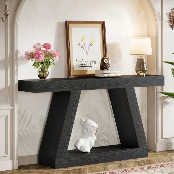 Chasidi Meja Konsol Plywood Tacosheet Warna Hitam