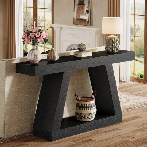 CHASIDI Meja Konsol Plywood Tacosheet Warna Hitam