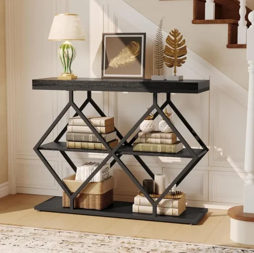 CLEO Meja Konsul Rangka Besi Top Table Plywood