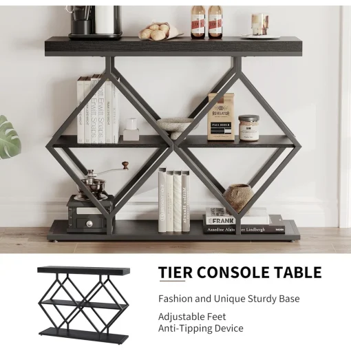 CLEO Meja Konsul Rangka Besi Top Table Plywood