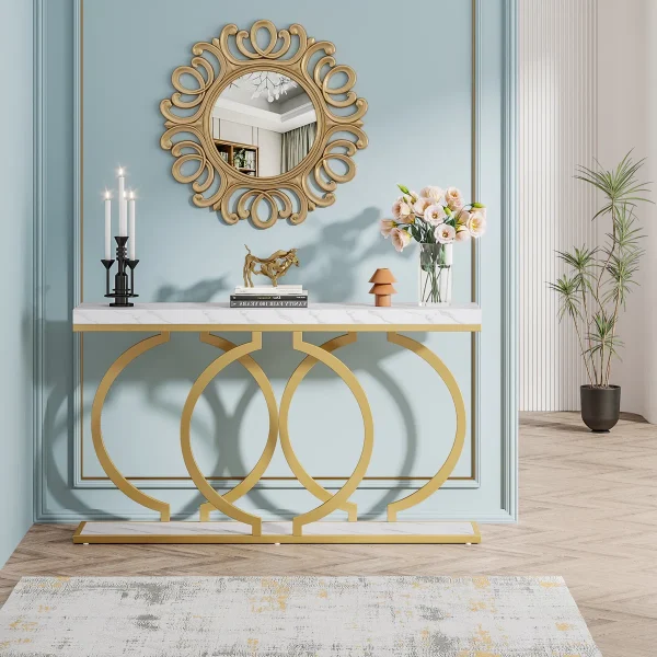 Corrion Meja Konsol Minimalis Mewah Top Polywood