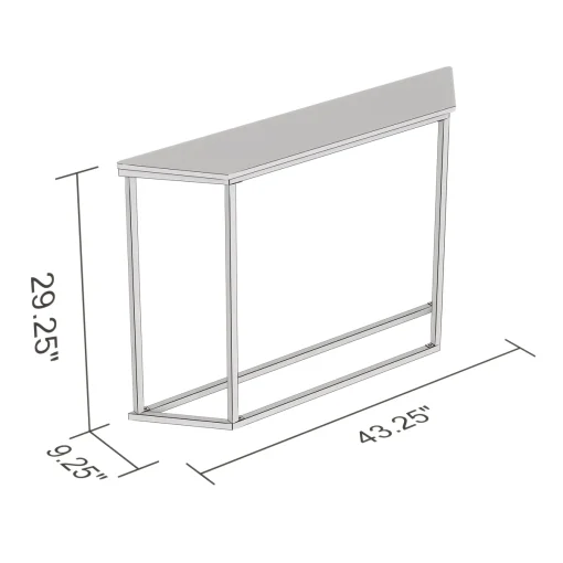 DORLA Meja Konsol Rangka Besi Top Table Marmer Solid