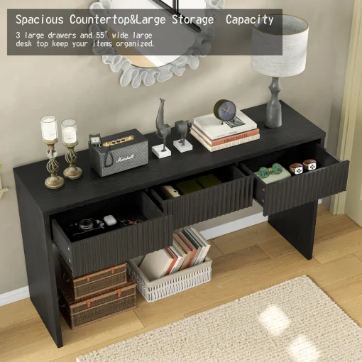 HANNA Meja Konsol Plywood Motif Minimalis Terbaru