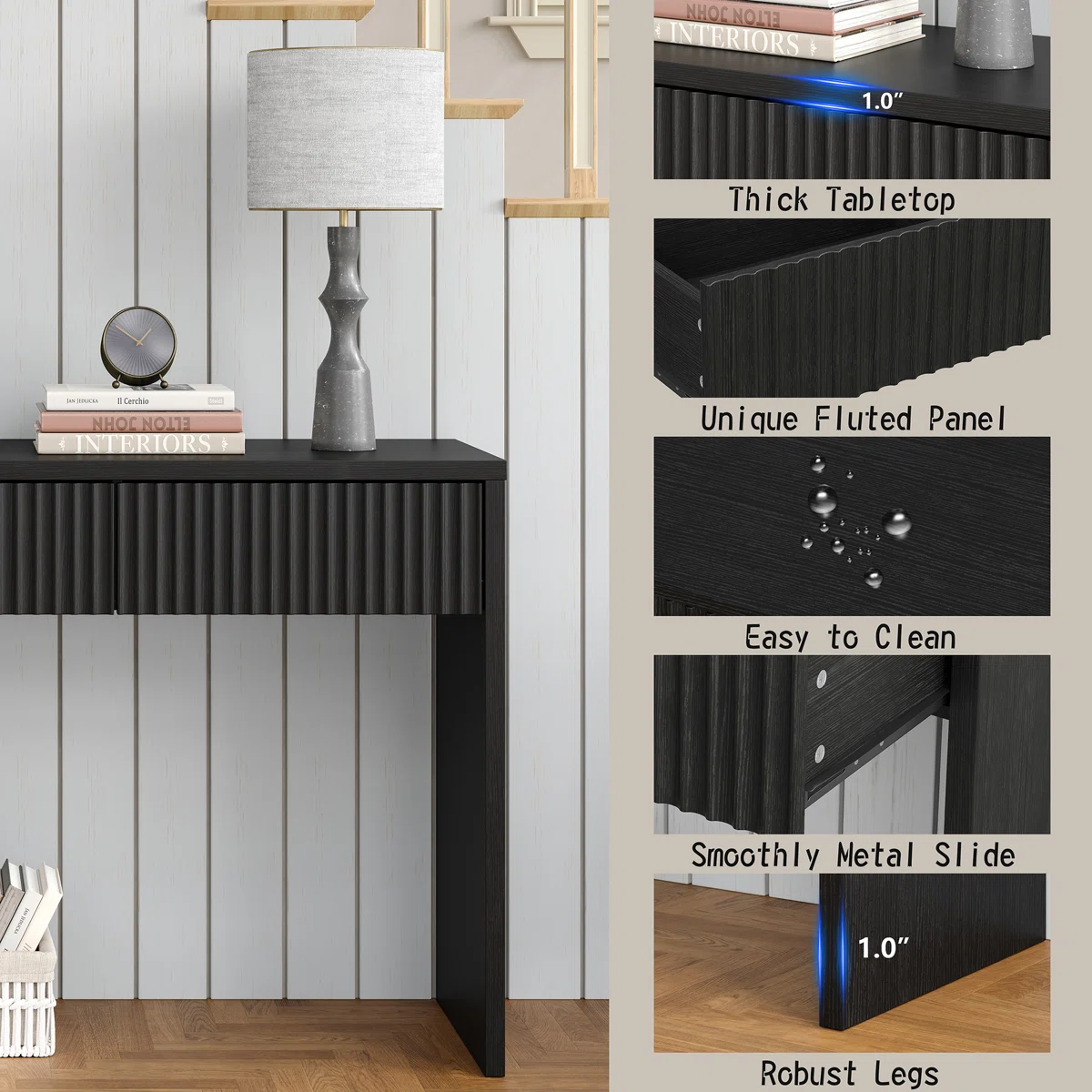 Hanna Meja Konsol Plywood Motif Minimalis3