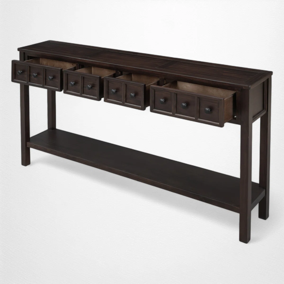 Kenan Meja Konsol Laci Kayu Jati Solid Minimalis4