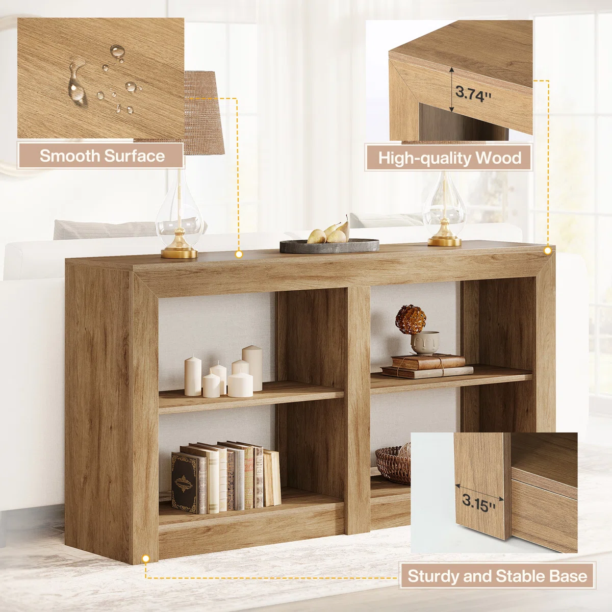 Kenedy Meja Konsol Multifungsi Kayu Jati Minimalis2