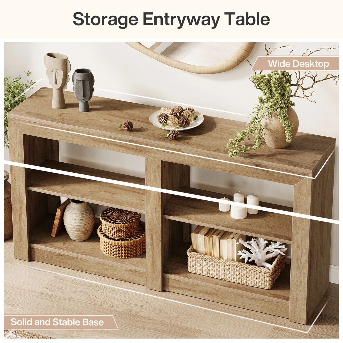 Kenedy Meja Konsol Multifungsi Kayu Jati Minimalis3