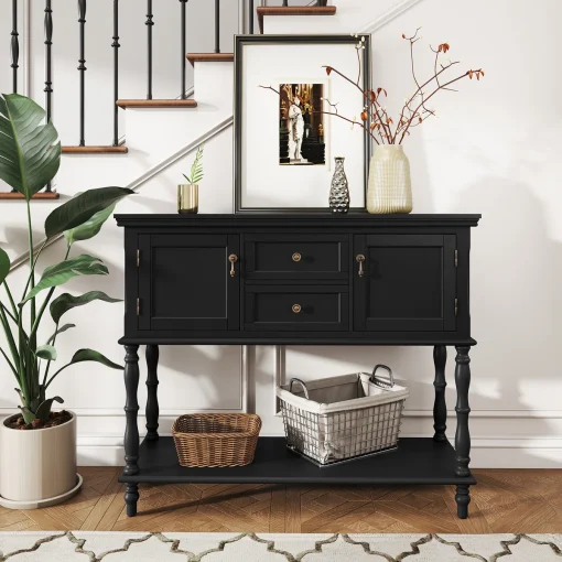 KEYLA Meja Konsol Pintu Laci Cat Duco Minimalis Modern