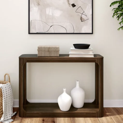 MALY Meja Konsol Minimalis Modern Kayu Jati