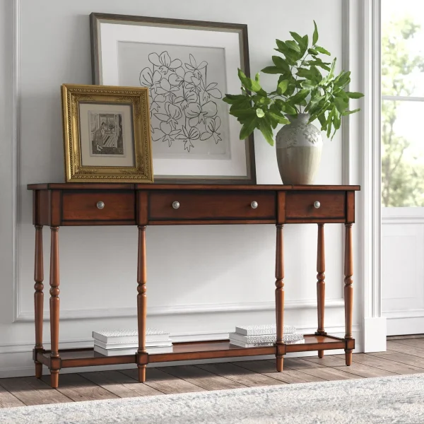 Nemo Meja Konsol Laci Klasik Modern Kayu Jati