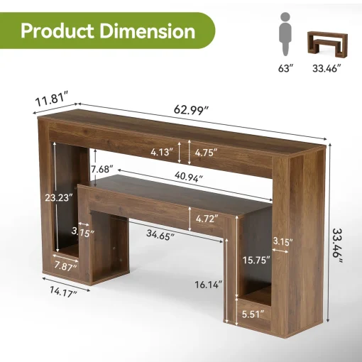 PETRAN Meja Konsul Desain Unik Minimalis Kayu Jati