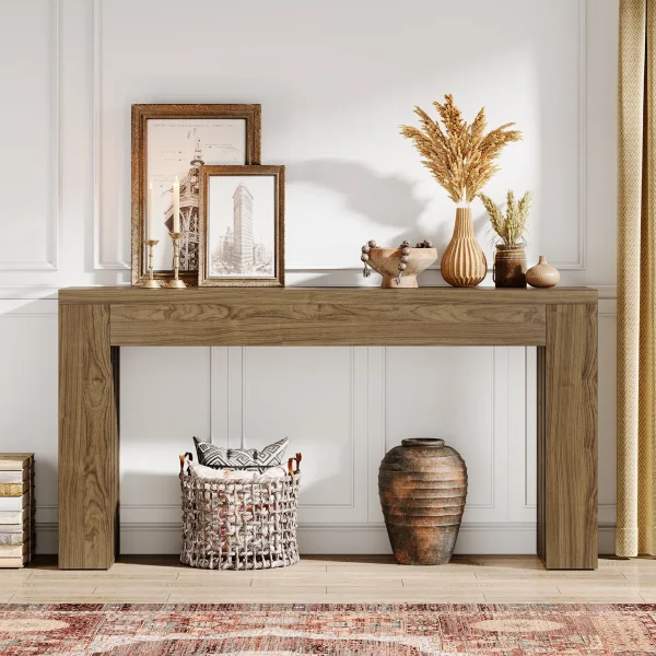 Remona Meja Konsol Minimalis Modern Kayu Jati Solid