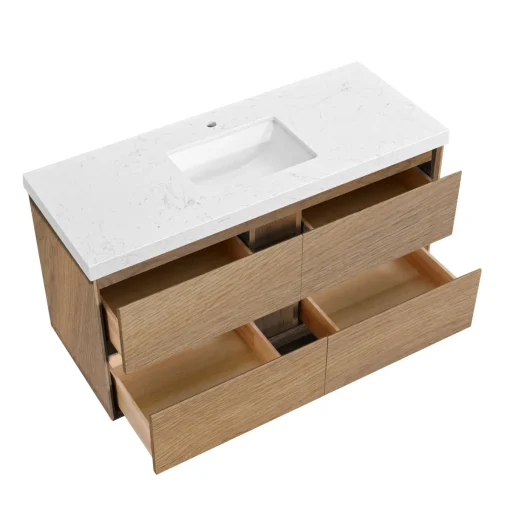 RIKKO Wastafel Minimalis Kayu Jati Minimalis Modern