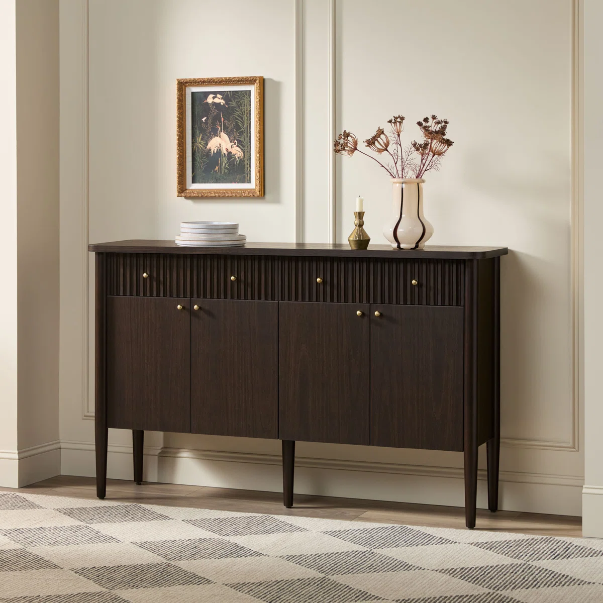 Aleric Lemari Kabinet Desain Unik Kayu Jati1