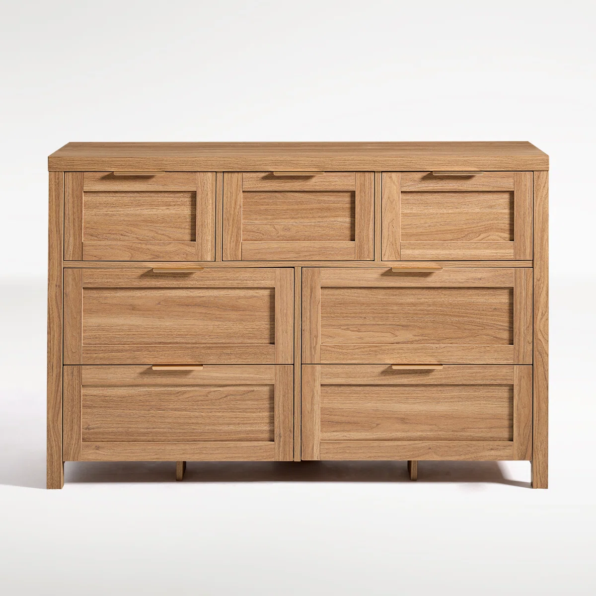Allen Lemari Kabinet 6 Laci Plywood Tacosheet Oak Kayu3