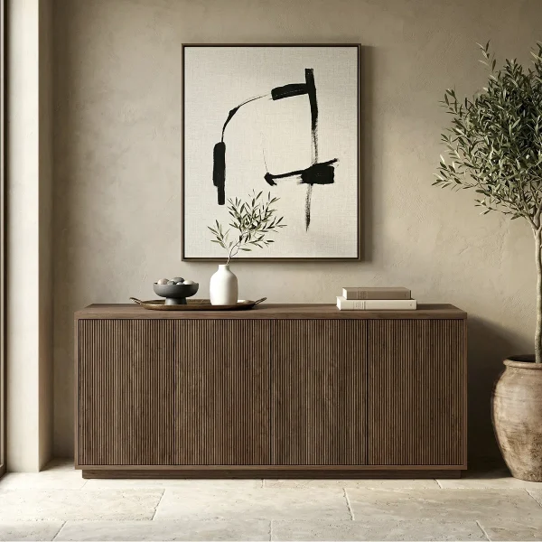 Alton Lemari Kabinet Serbaguna Kayu Jati Modern