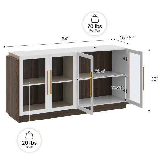 ASADA Lemari Kabinet Plywood Tacosheet White Brown