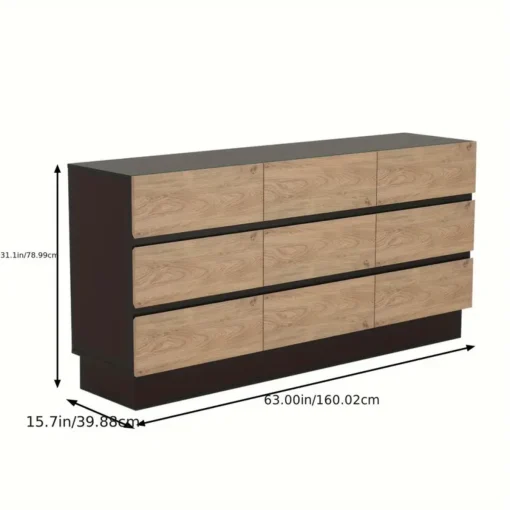 ASAHI Lemari Kabinet 9 Laci Plywood Tacosheet Minimalis