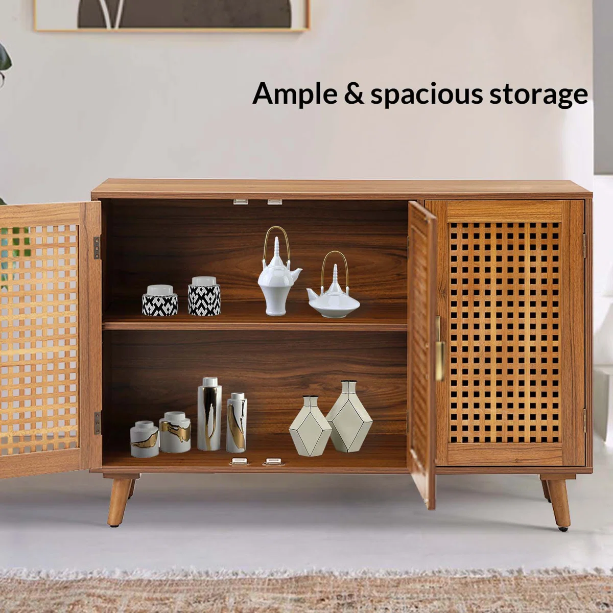 Audi Lemari Kabinet Retro Kayu Jati Minimalis2