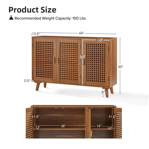 AUDI Lemari Kabinet Retro Kayu Jati Minimalis Modern