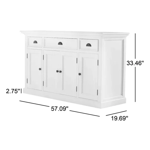 AVEL Lemari Kabinet 4 Pintu 3 Laci Cat Duco Modern