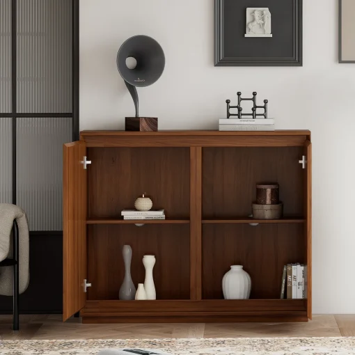 AVIN Lemari Kabinet 2 Pintu Kayu Jati Minimalis Modern