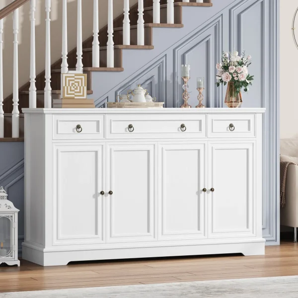 Bresia Lemari Kabinet 4 Pintu 3 Laci Cat Duco Minimalis