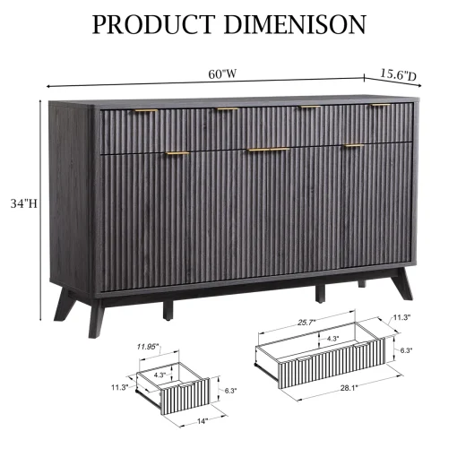 CELVA Credenza Cabinet Serbaguna Cat Duco Minimalis