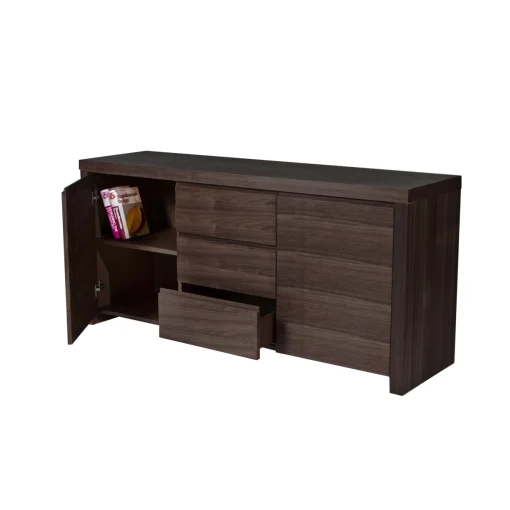 CLAVE Lemari Kabinet 9 Laci Kayu Jati Minimalis Modern