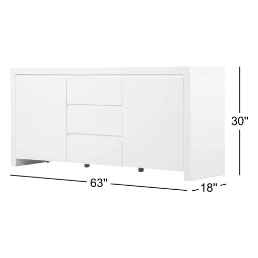 CLAVE Lemari Kabinet 9 Laci Kayu Jati Minimalis Modern