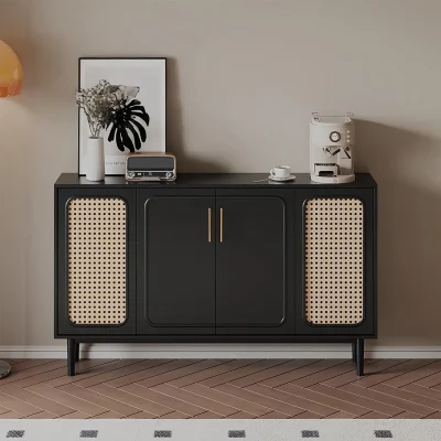 Dadari Lemari Kabinet Model Retro Rotan Cat Duco Minimalis