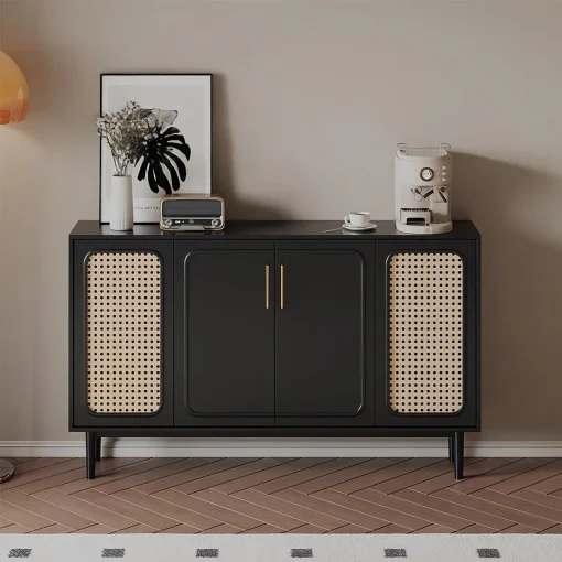 DADARI Lemari Kabinet Retro Rotan Cat Duco Minimalis