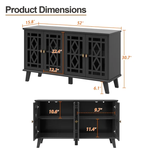 DARKA Lemari Kabinet Desain Unik Cat Duco Minimalis