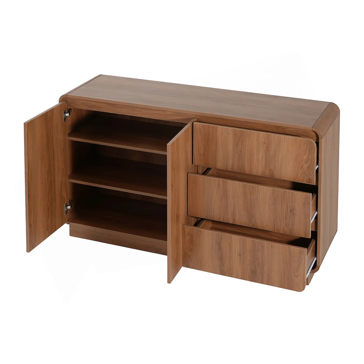 DARONA Lemari Kabinet Kayu Jati Minimalis Modern