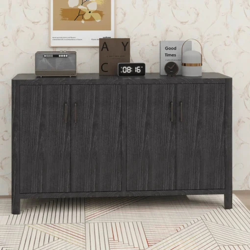 DAZIA Lemari Kabinet Plywood Tacosheet Hitam Serat Kayu