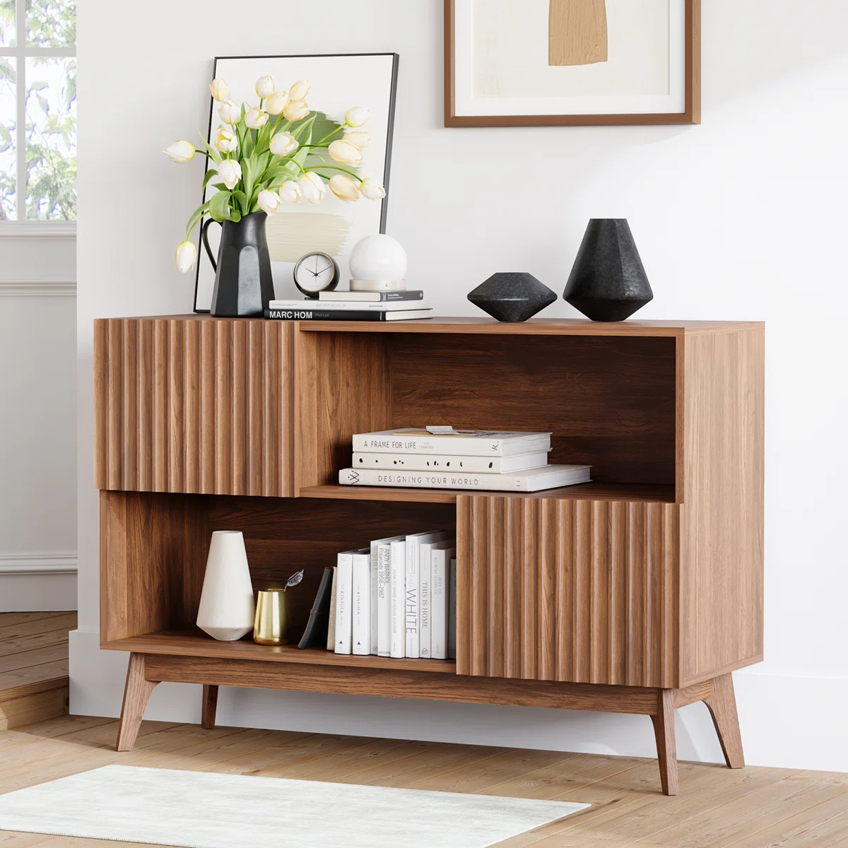 Devon Lemari Kabinet Retro Kayu Jati Minimalis1