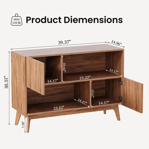 DEVON Lemari Kabinet Retro Kayu Jati Minimalis Modern