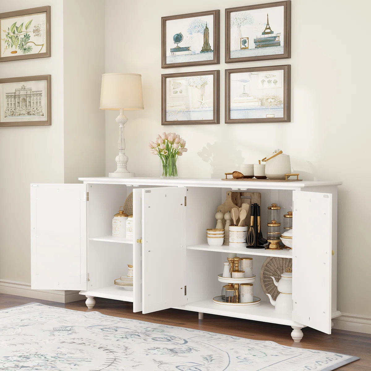 Doriral Lemari Kabinet Cat Duco Minimalis Modern2