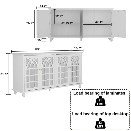 DORIRAL Lemari Kabinet Cat Duco Minimalis Modern