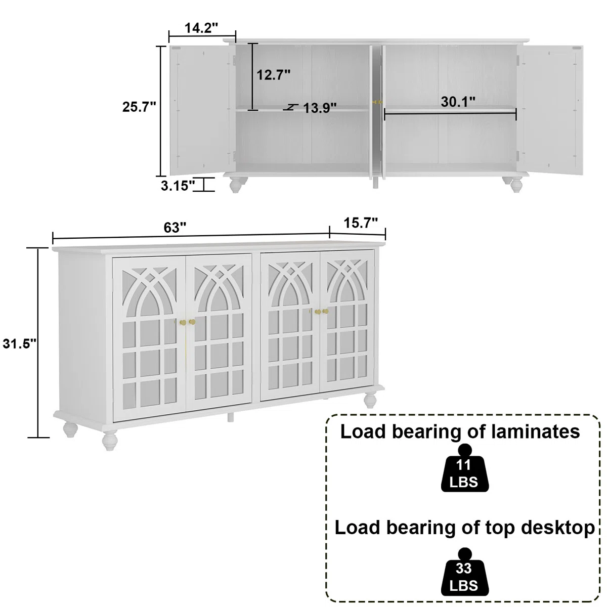 Doriral Lemari Kabinet Cat Duco Minimalis Modern4