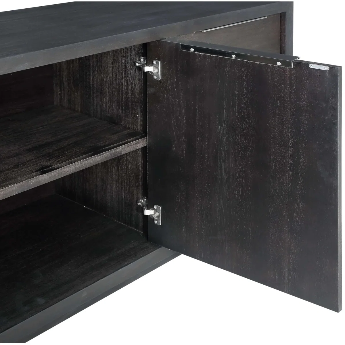Elka Lemari Kabinet Plywood Tacosheet Hitam Minimalis2