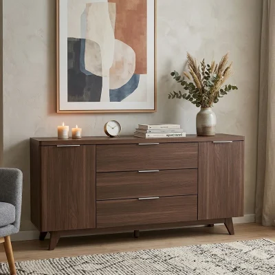 Ereco Bufet Credenza Scandianvian Kayu Jati