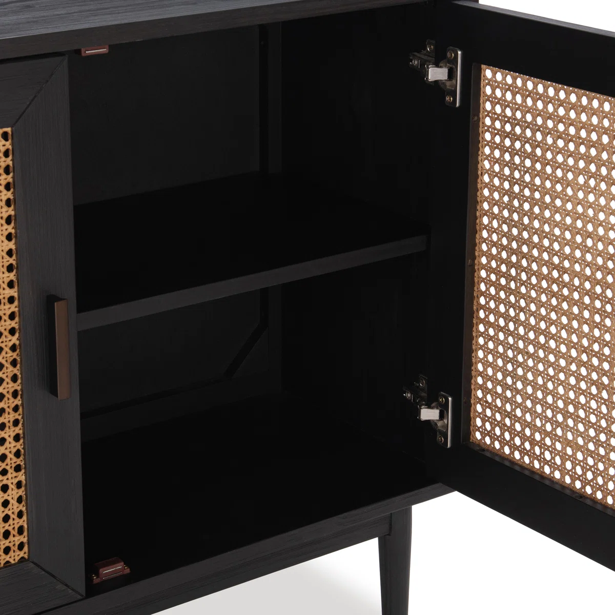 Genio Lemari Kabinet Retro Pintu Rotan Tacosheet Hitam3