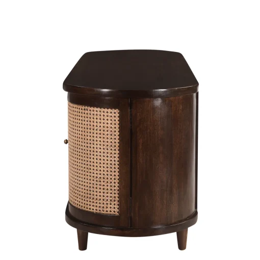 GERAL Credenza Kabinet Pintu Rotan Kayu Jati Minimalis