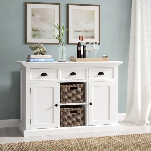 GRENA Lemari Kabinet 2 Pintu 3 Laci Cat Duco Minimalis