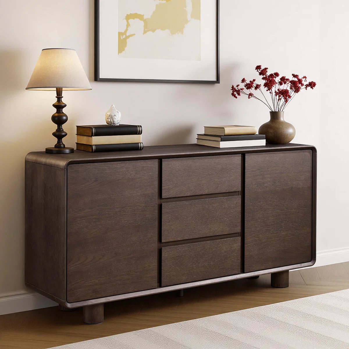 Harris Lemari Kabinet Serbaguna Kayu Jati Solid1