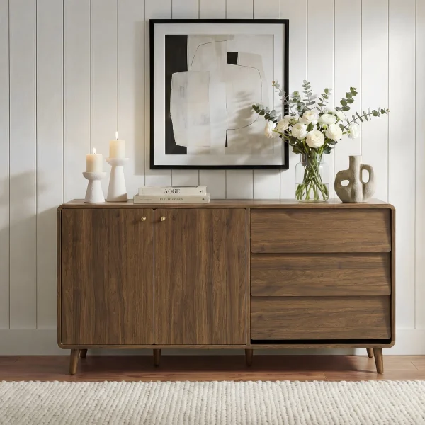 Hatta Lemari Kabinet Multifungsi Retro Kayu Jati