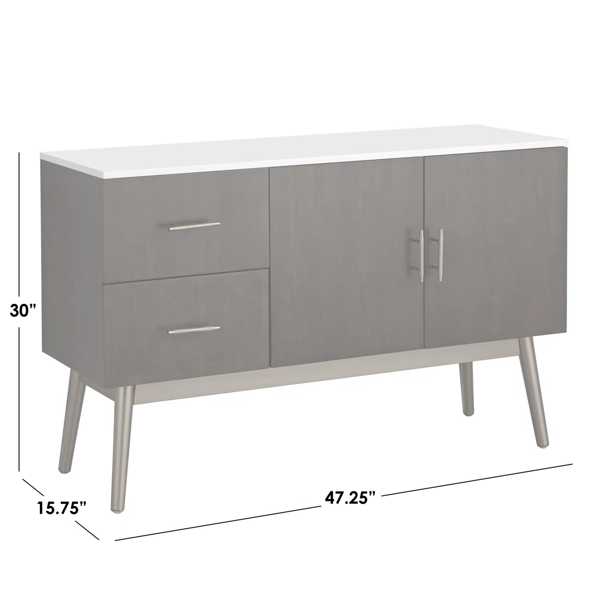 Keista Kabinet Credenza Modern Cat Duco Kaki Retro5